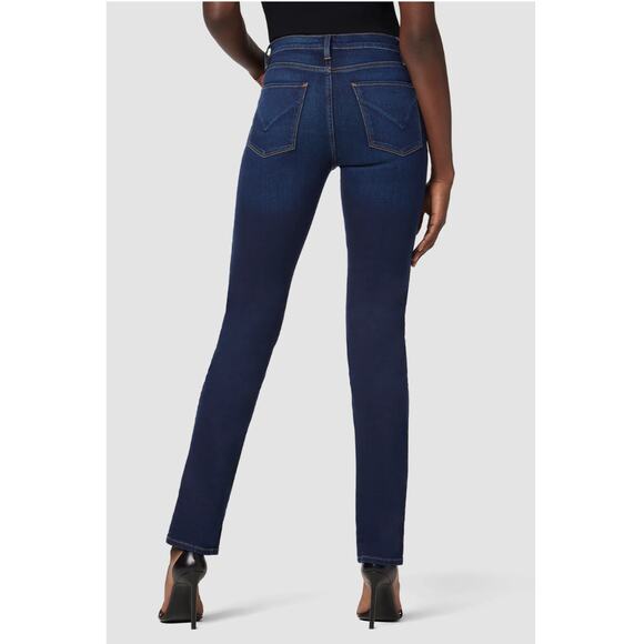 HUDSON JEANS Nico Mid-Rise Straight Fit Denim Jean in Requiem Wash / 25 - Picture 3 of 15